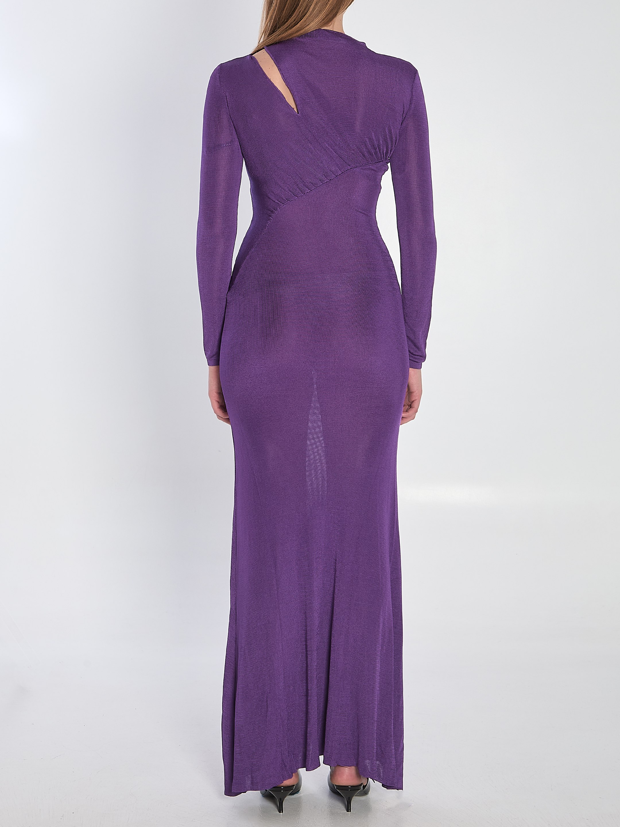 [SELF PORTRAIT] Long sleeve dress FW25 PF25086XPU__PURPLE