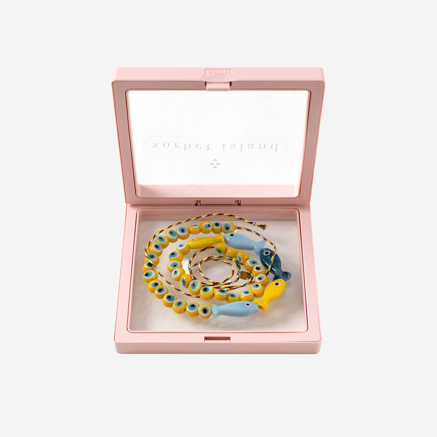 [SORBET ISLAND] Bracelet SS26 FISHGLASSBEADYELLOWBLUE