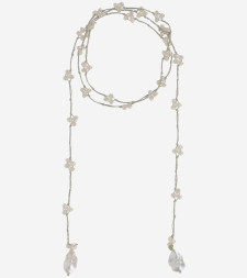 [MELA] Necklace SS26 VCREAMWHITEROSEGRIGIO