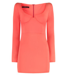 [Alex Perry] Long sleeve dress SS23 D961_STRAWBERRY