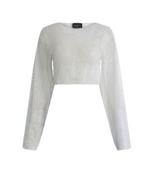 [Santa Brands] T-shirts Long Sleeve FW23 DIAMONDTOPWIDESLEEVE_WHITE