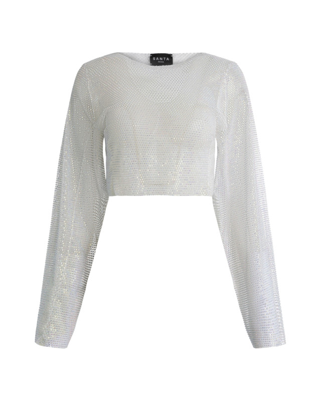 [Santa Brands] T-shirts Long Sleeve FW23 DIAMONDTOPWIDESLEEVE_WHITE