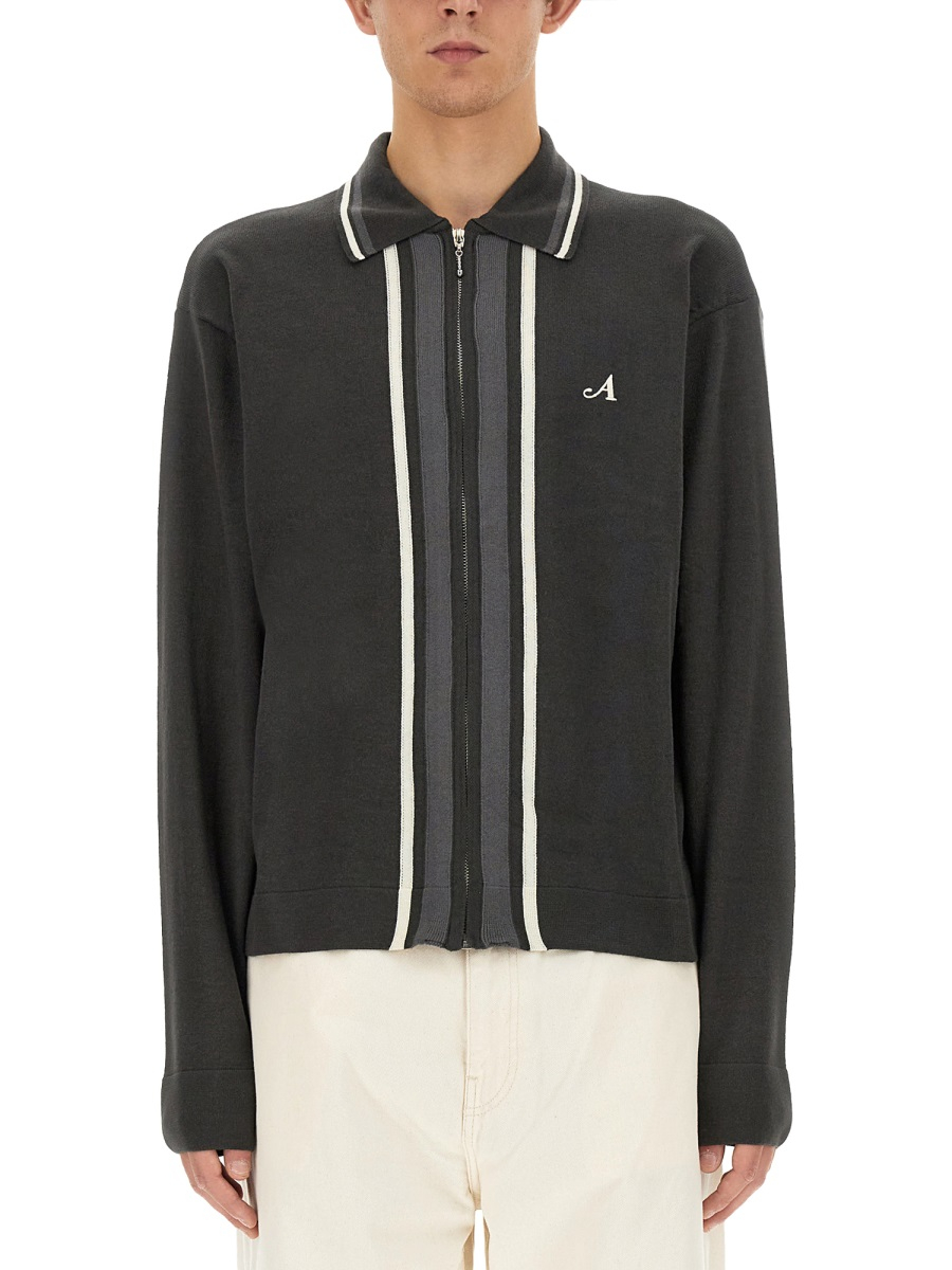 [AWAKE NY] Knitwear FW23 KN004_WASHEDBLACK