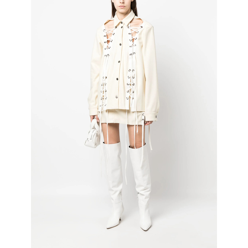 [Julfer] Mini skirt FW23 ALEX SKIRT  IVORY