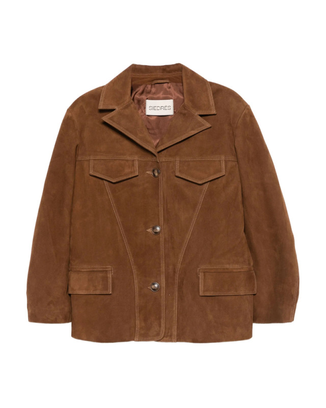 [Siedres] Leather Jacket FW25 WPF25CJ05 ASEAN BROWN