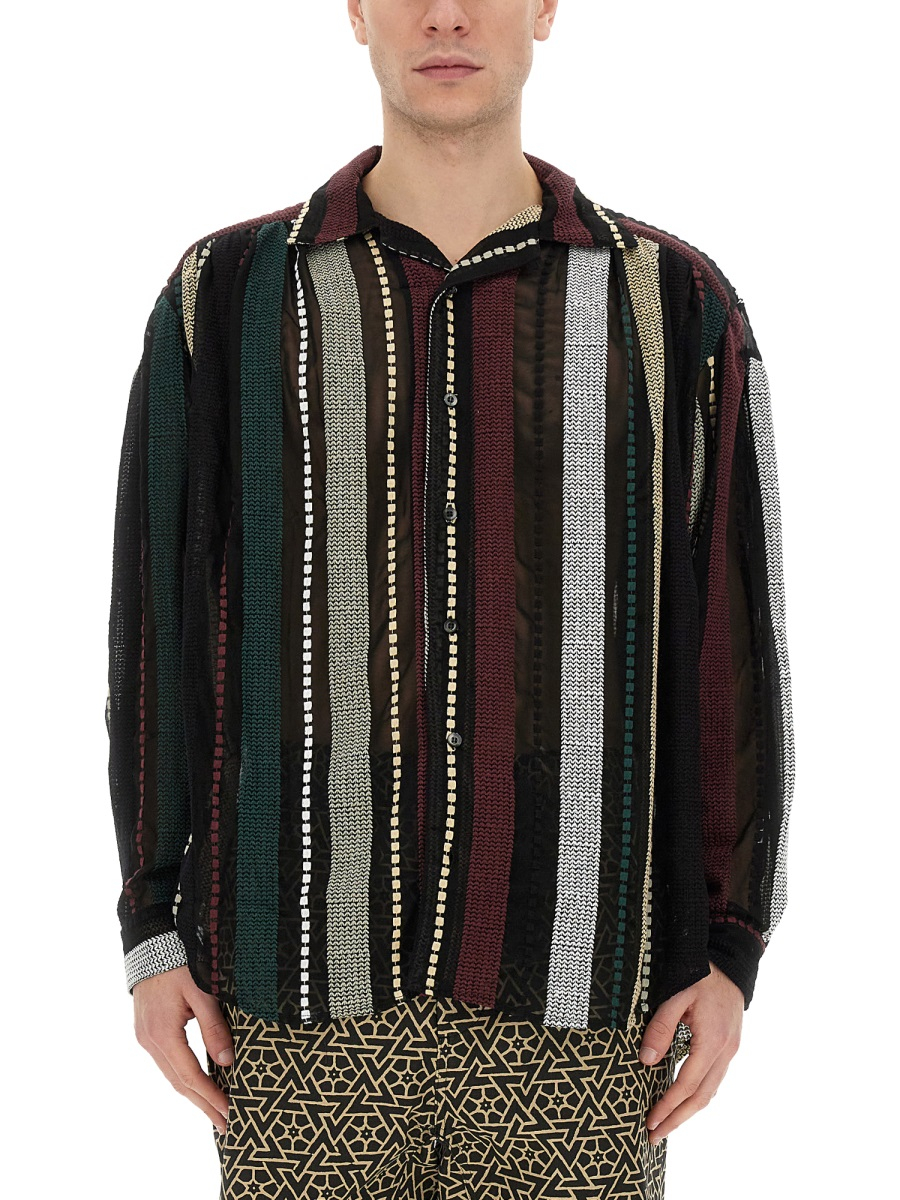 [AiE] Shirts Long Sleeve FW23 NS941_A-BLACK/MULTI