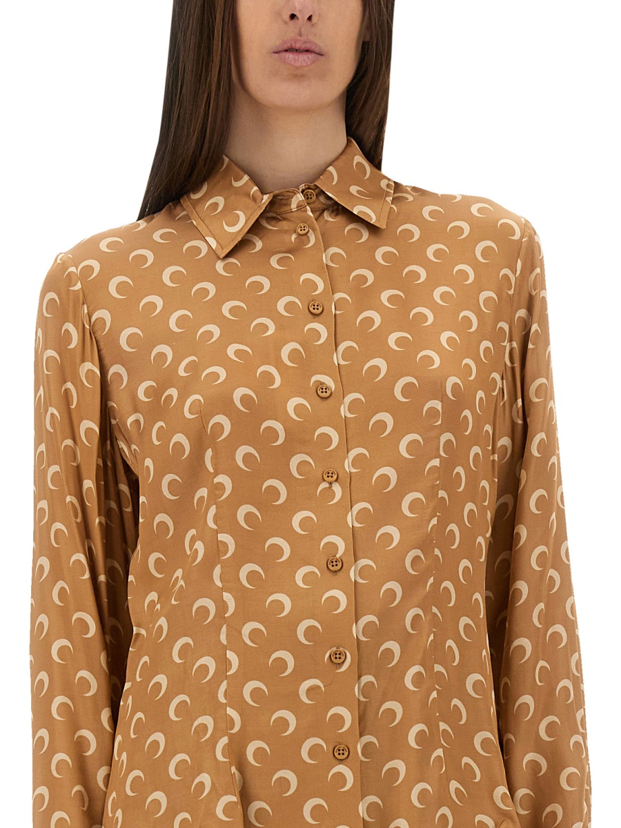 [MARINE SERRE] Shirts Long Sleeve SS25 WSI023B_CWOV0059BG70