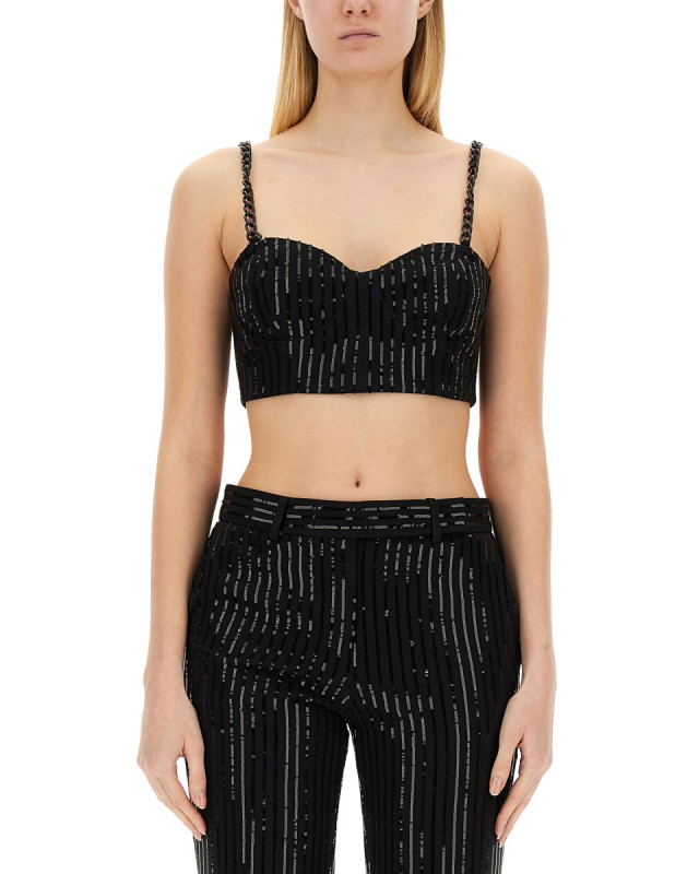 [MICHAEL BY MICHAEL KORS] Tank top FW23 MH340JZENX_001BLACK