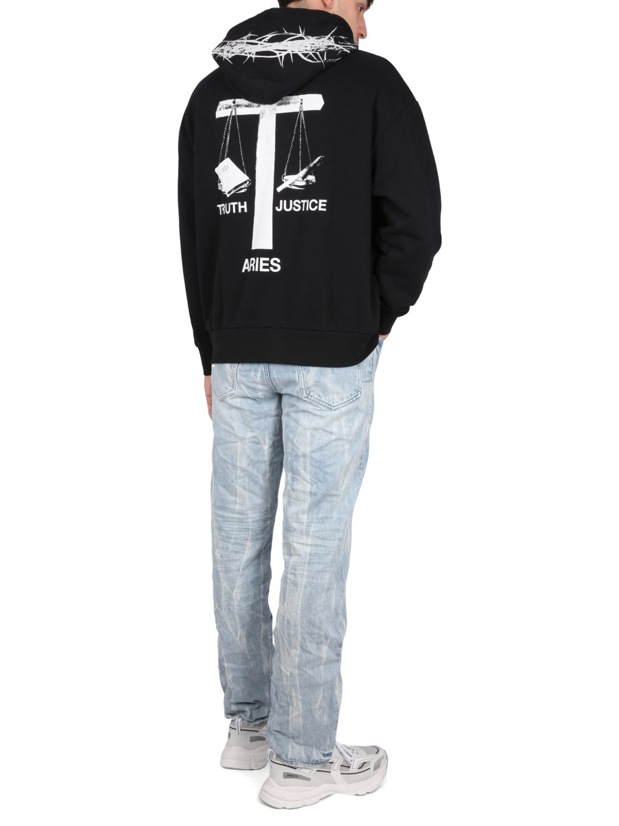 [Aries] Hoodie SS23 STAR20014_BLK