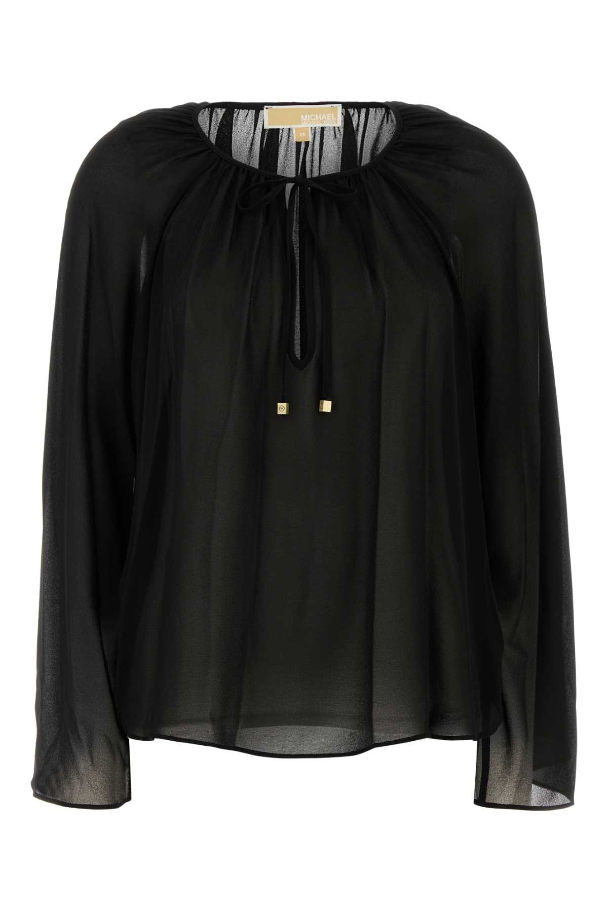 [MICHAEL BY MICHAEL KORS] Shirts Long Sleeve SS25 MR540R07R3 BLACK