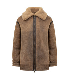 [SALVATORE SANTORO] Leather Jacket FW25 W25SANTD49028D CAMEL