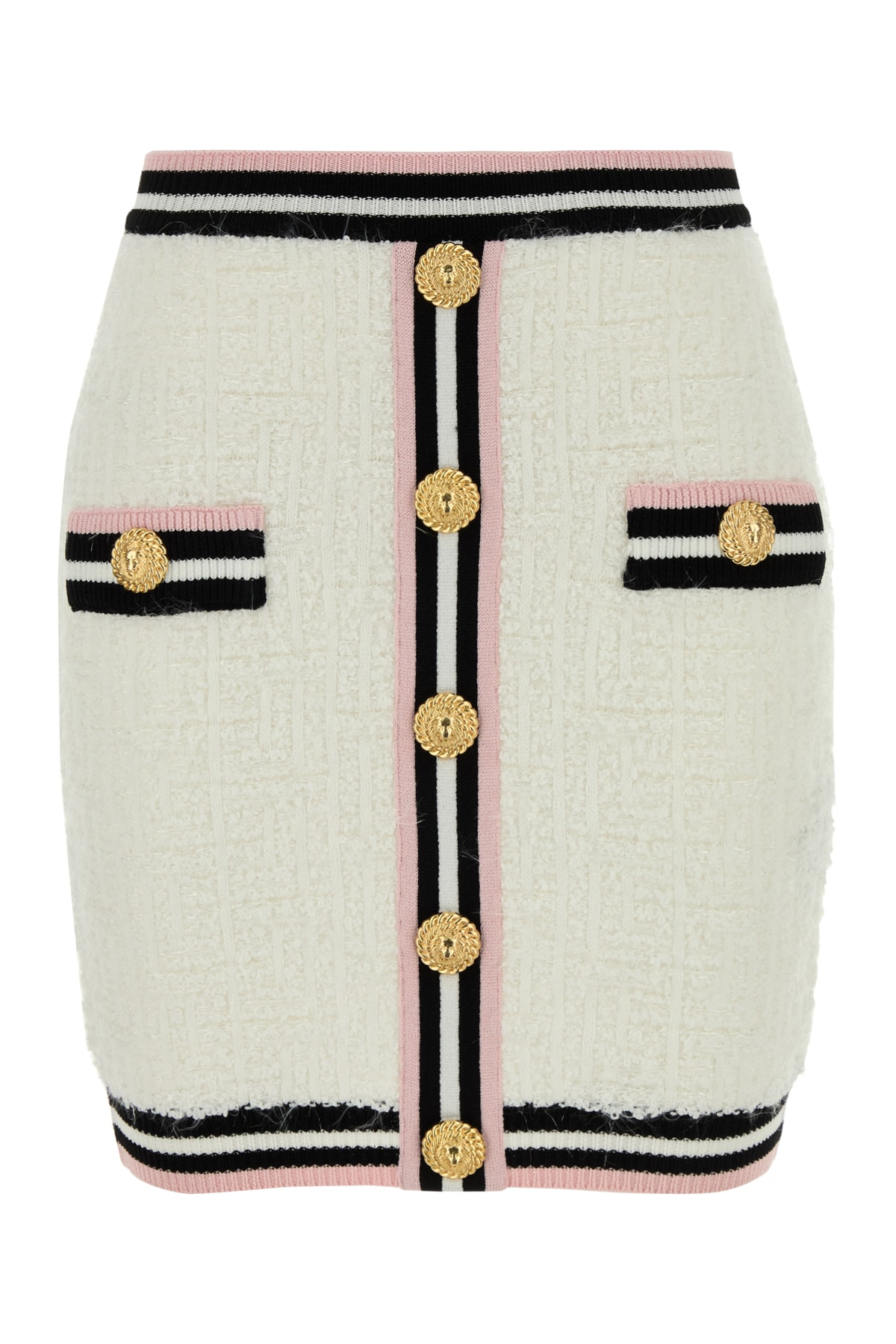 [Balmain] Mini skirt SS24 CF0LB292KG15 GQW