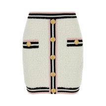 [Balmain] Mini skirt SS24 CF0LB292KG15 GQW