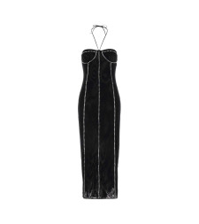 [OSEREE] Sleeveless dress FW24 OGD243 BLACK