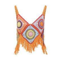 [Mixik] T-shirts Sleeveless SS22 LEARYX21CD1231PCT0TOP ORANGE
