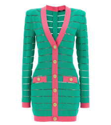[Balmain] Long sleeve dress FW24 DF1R8053KG59UIH