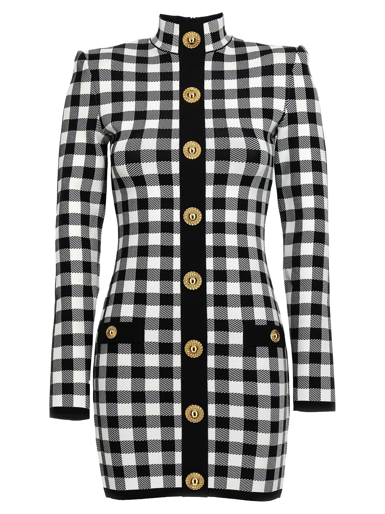 [Balmain] Long sleeve dress SS24 CF1R8019KF51EAB