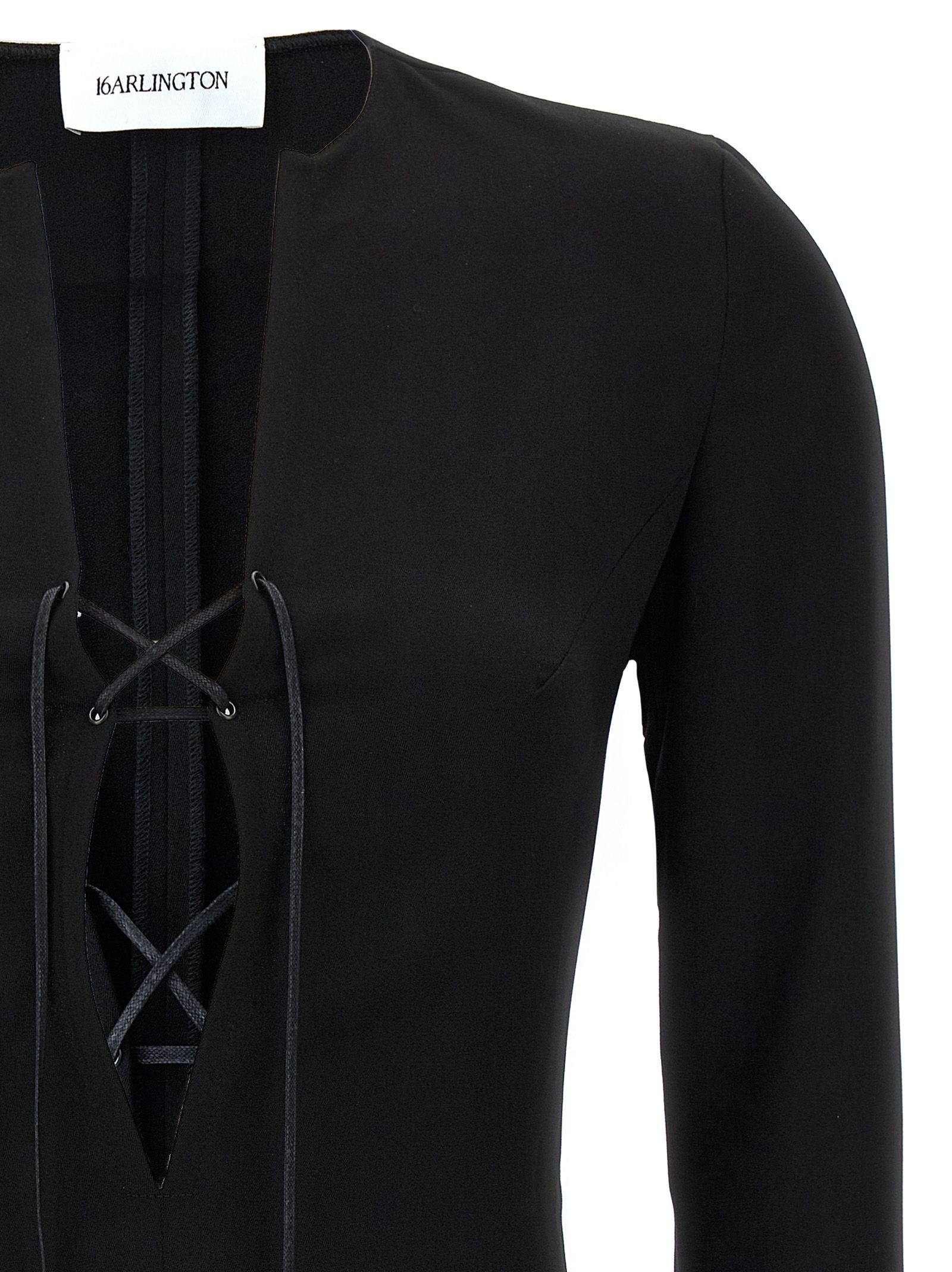 [16arlington] Long sleeve dress FW23 D331PW23JETBLACK