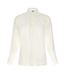 [MC2 Saint Barth] T-shirts Long Sleeve SS26 RAPHAELPOLOLONGLINEN01WHITE
