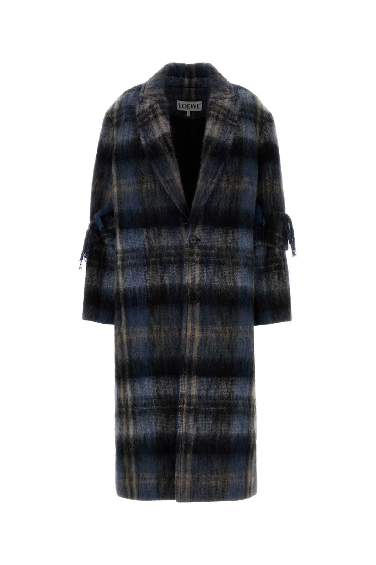 [Loewe] Coat FW25 S540Y01XBH BLUEMULTICOLOR