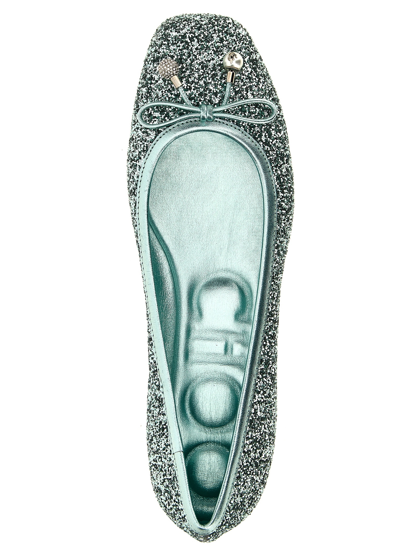 [Jimmy Choo] Flat shoes SS25 ELMEFLATPZFAQUAGREEN
