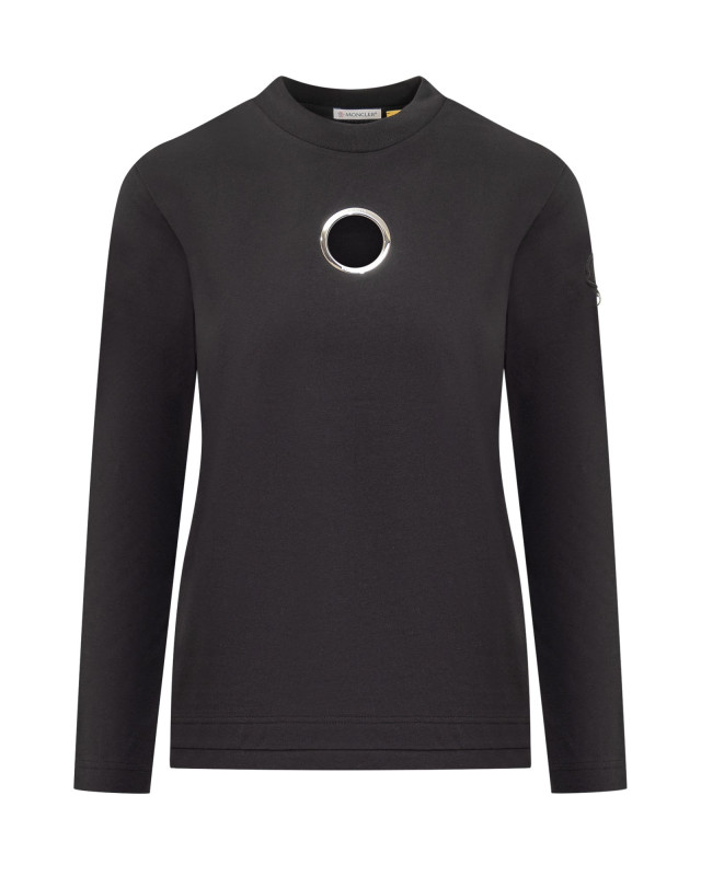 [MONCLER GENIUS WILLOW SMITH] T-shirts Long Sleeve FW24 J209T8D0000189AHD 999