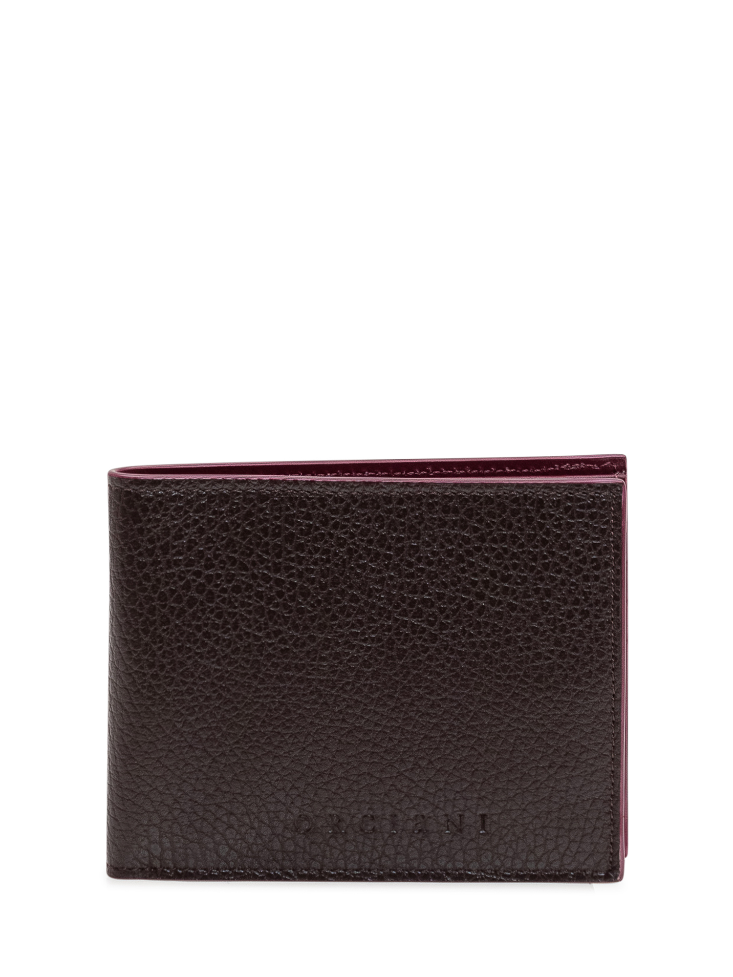 [ORCIANI] Wallet FW25 SU0112MBC EBANO+BORDEAUX