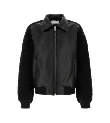 [RANDOM IDENTITIES] Leather Jacket FW24 RAN04J004 BLACK
