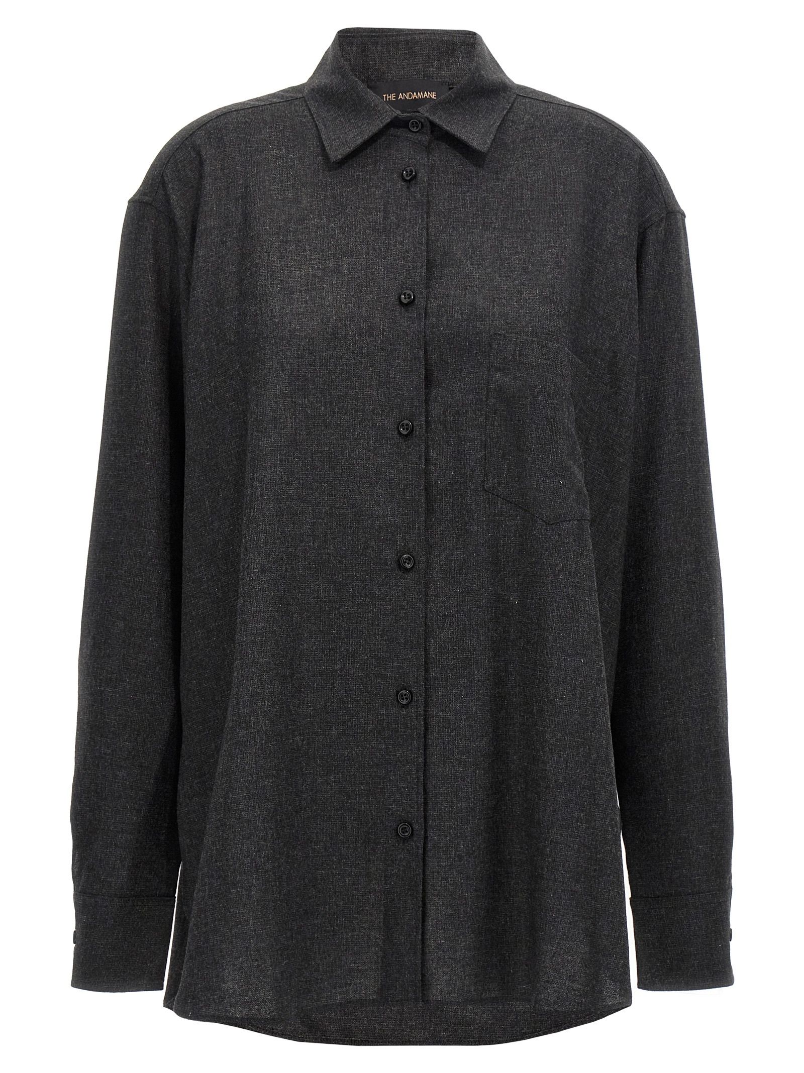 [THE ANDAMANE] Blouse FW24 T160901BTNW045GREYMELANGE