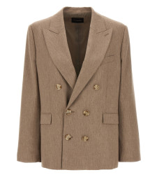 [THE ANDAMANE] Blazer FW24 T163007ATNV115SANDMELANGE
