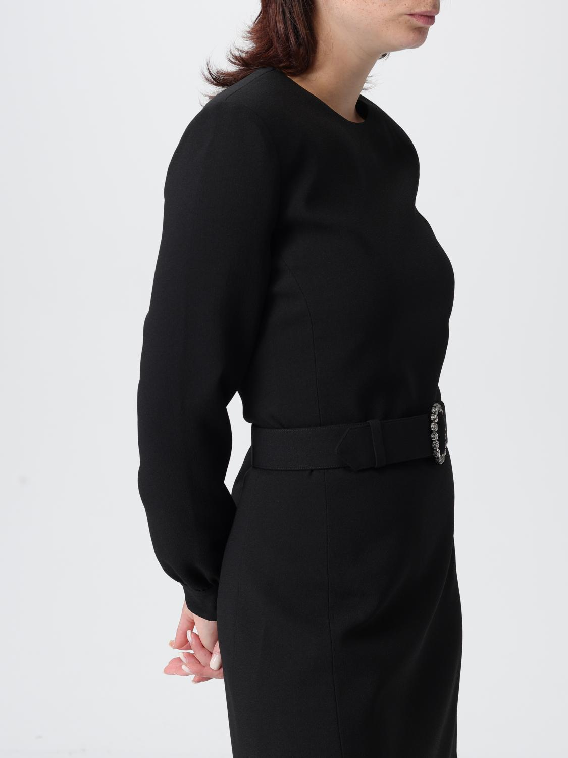 [Saint Laurent] Long sleeve dress FW25 819619Y012W 1000