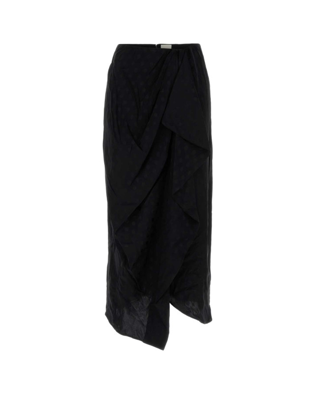 [Isabel Marant] Midi skirt FW25 JU0456FAC4J04I 01BK