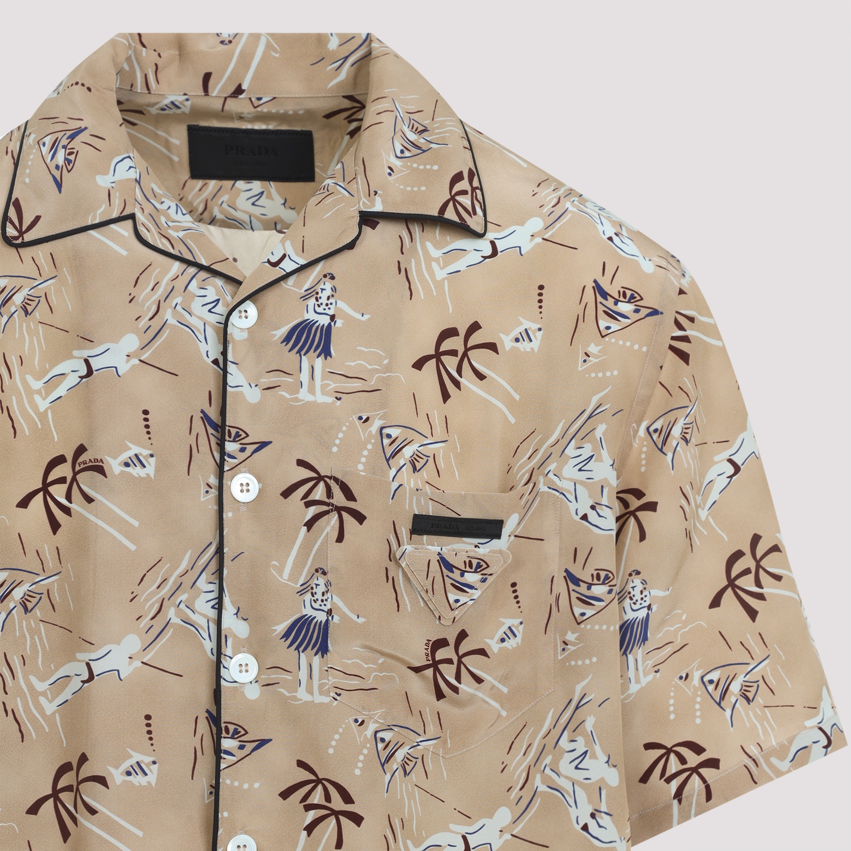 [Prada] Shirts Short Sleeve FW25 UCS524SOOO.17OY