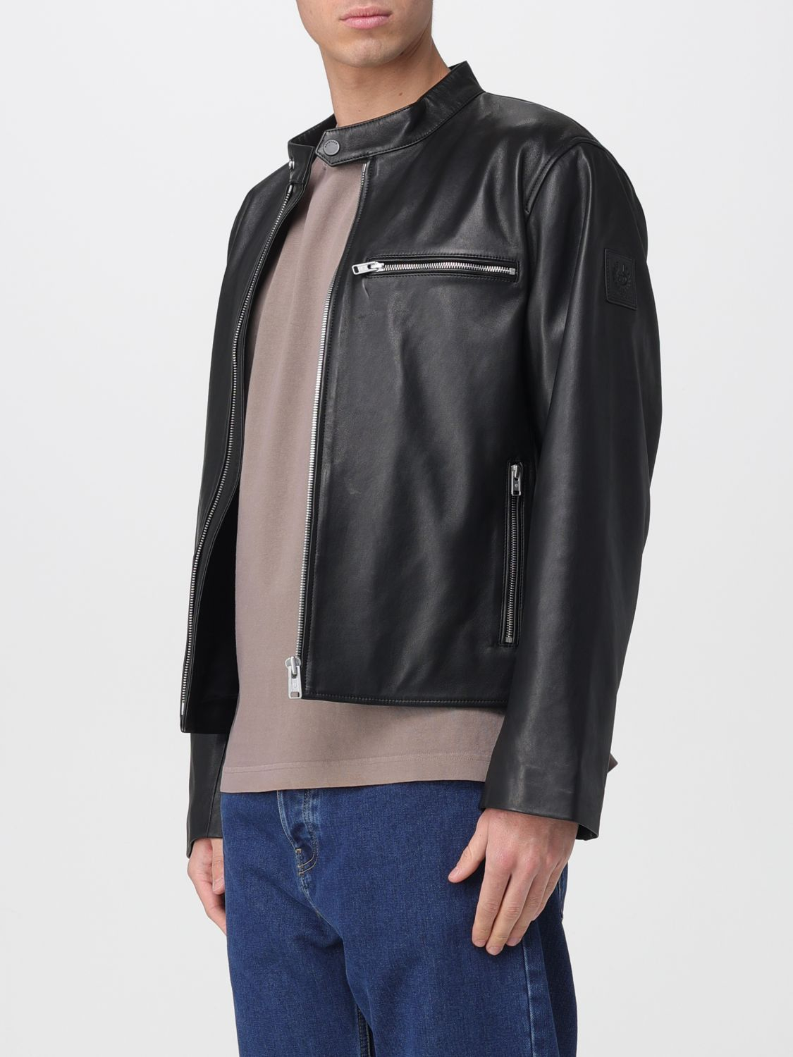 [Belstaff] Leather Jacket SS26 105831 BLACK