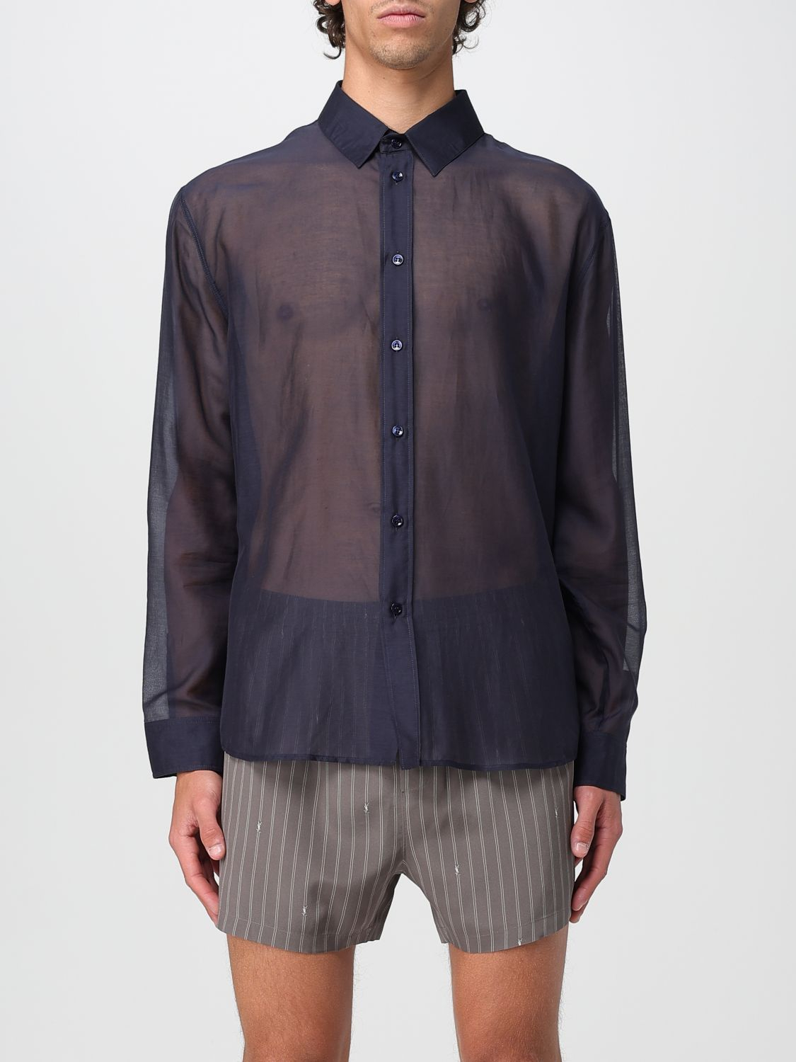 [Saint Laurent] Shirts Long Sleeve SS25 826663Y1K39 4102