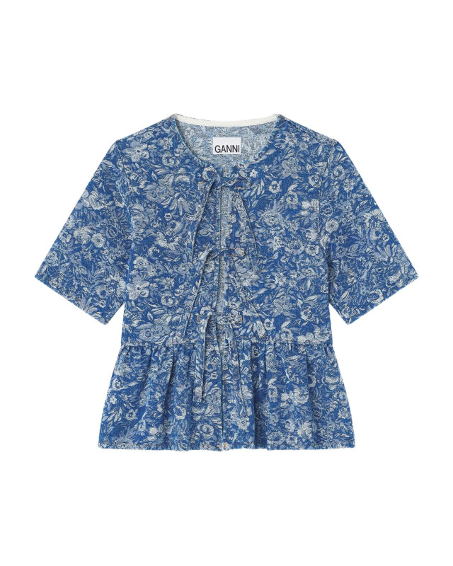 [GANNI] Shirts Short Sleeve FW25 J1909566