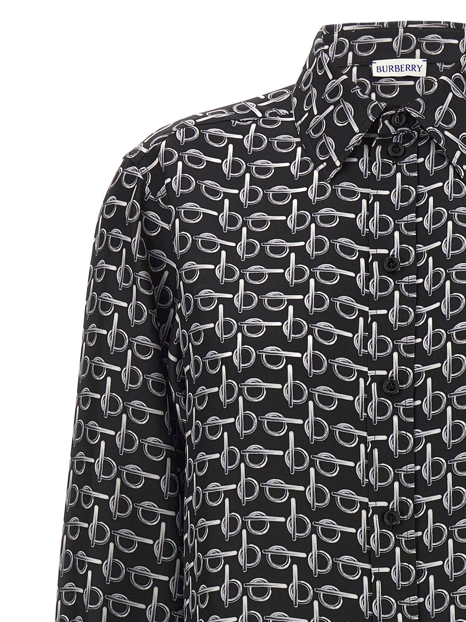 [Burberry] Blouse SS24 8090732SILVERBLACK