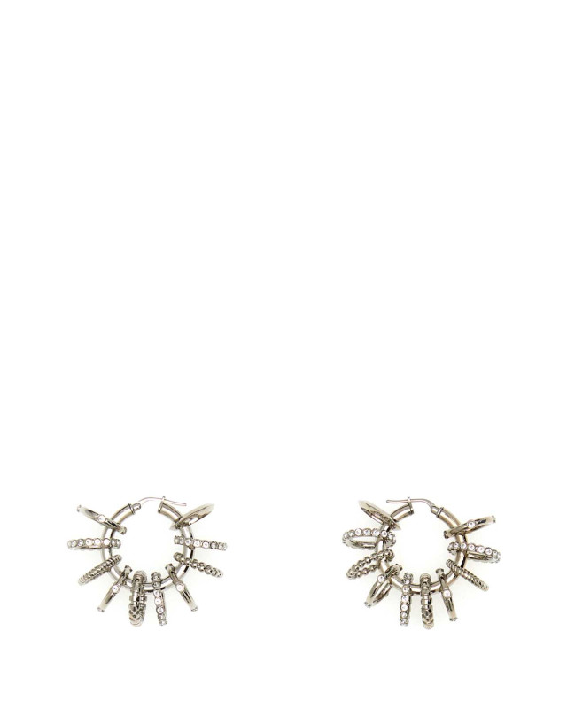 [Amina Muaddi] Earring FW23 MULTIRINGHOOPBIG WHICRYSIBA