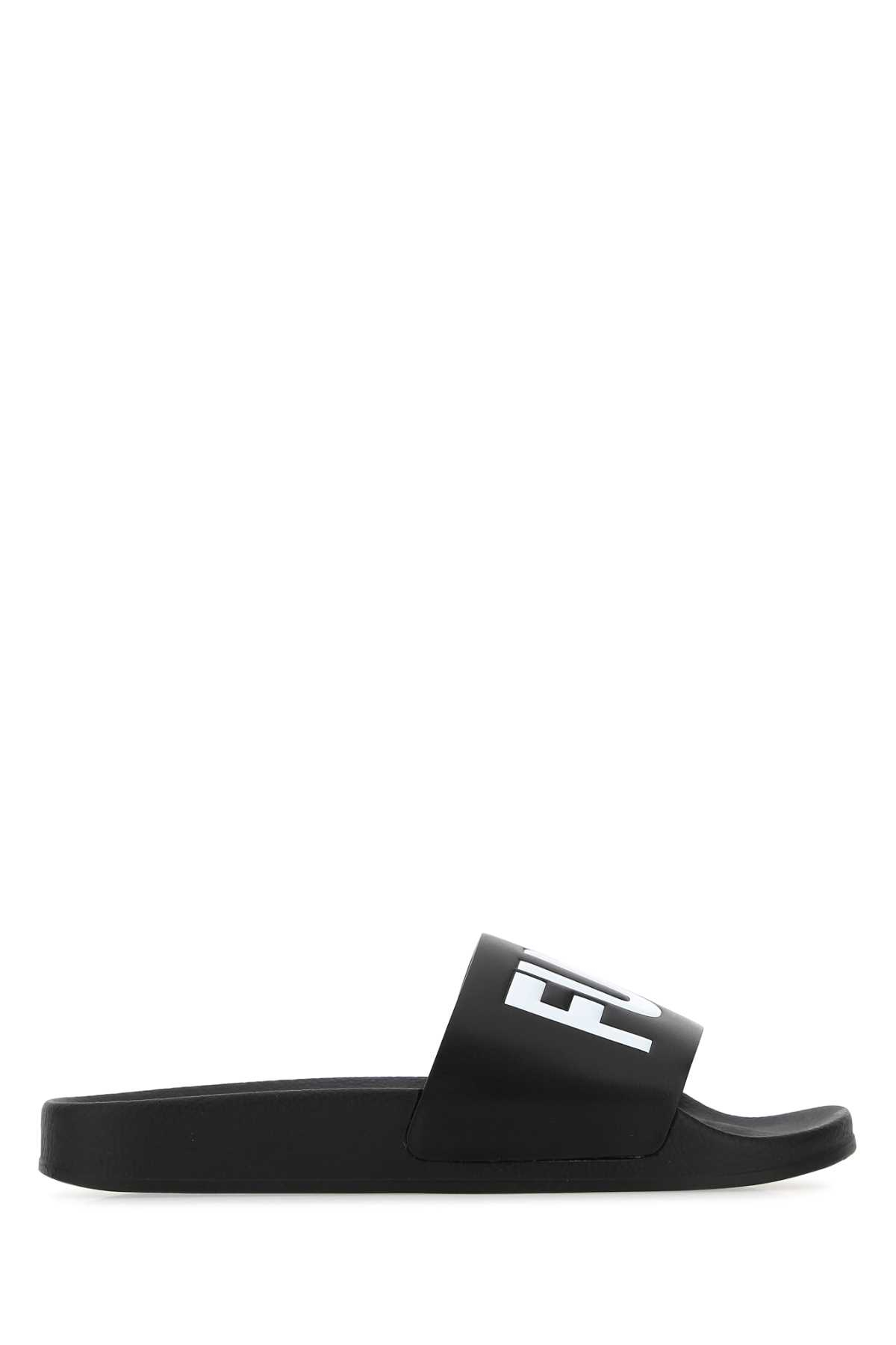 [VTMNTS] Slippers SS22 VL12FL200B BLACKWHITE