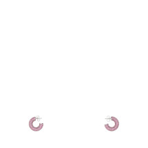 [Amina Muaddi] Earring FW22 CAMERONHOOPMINI ROSE
