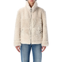[Urbancode] Fur Jacket FW25 BJ20023CHALKY