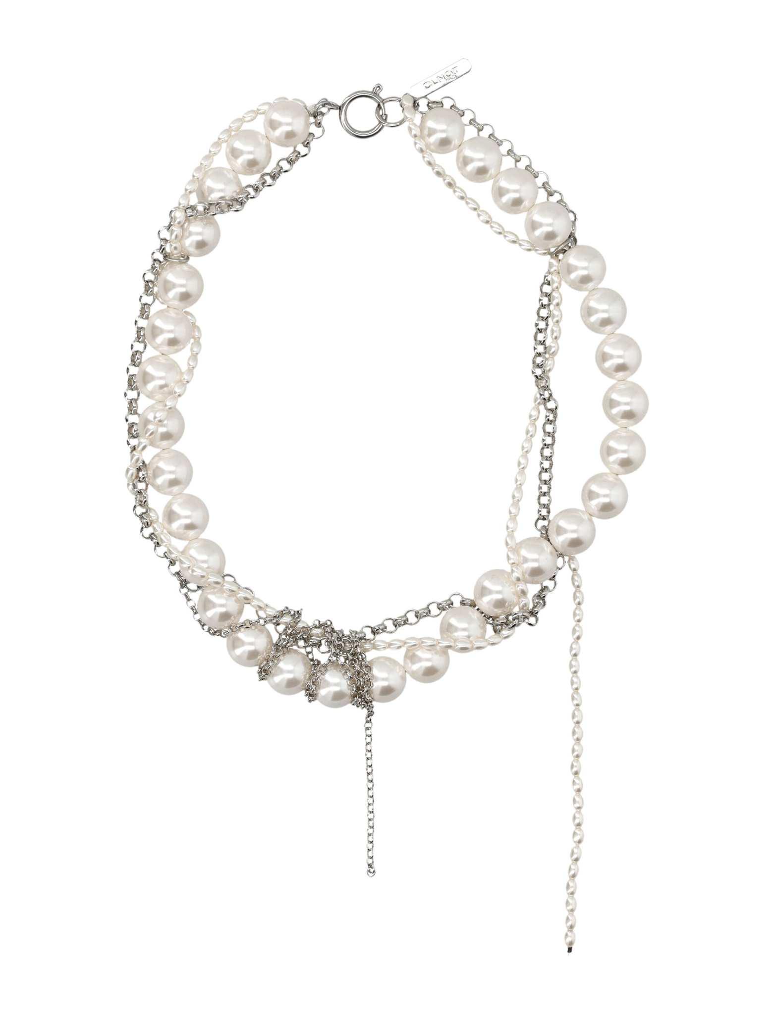 [JUSTINE CLENQUET] Necklace SS26 NICOLECHOKERPALLADIUM