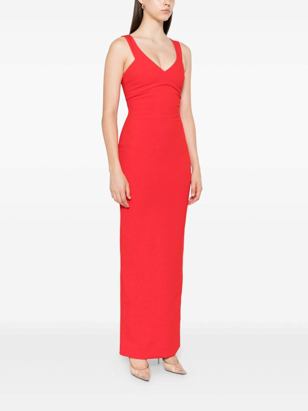 [Solace London] Sleeveless dress FW25 OS44044RED
