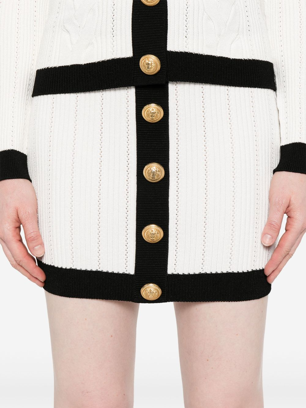 [Balmain] Midi skirt FW25 FF1LB039KI64GAB
