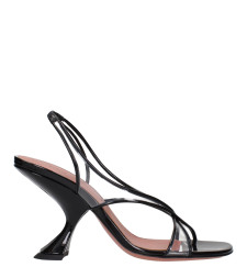 [Amina Muaddi] Sandals SS25 LENASANDAL90PATENTBLACK