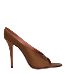 [Amina Muaddi] Pumps SS25 ANOKSLIPPER105SATINMOCHA