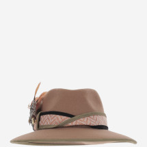[ALEXIA ALVAREZ DE TOLEDO] Hat FW25 TERRACOTAFEDORANATURAL