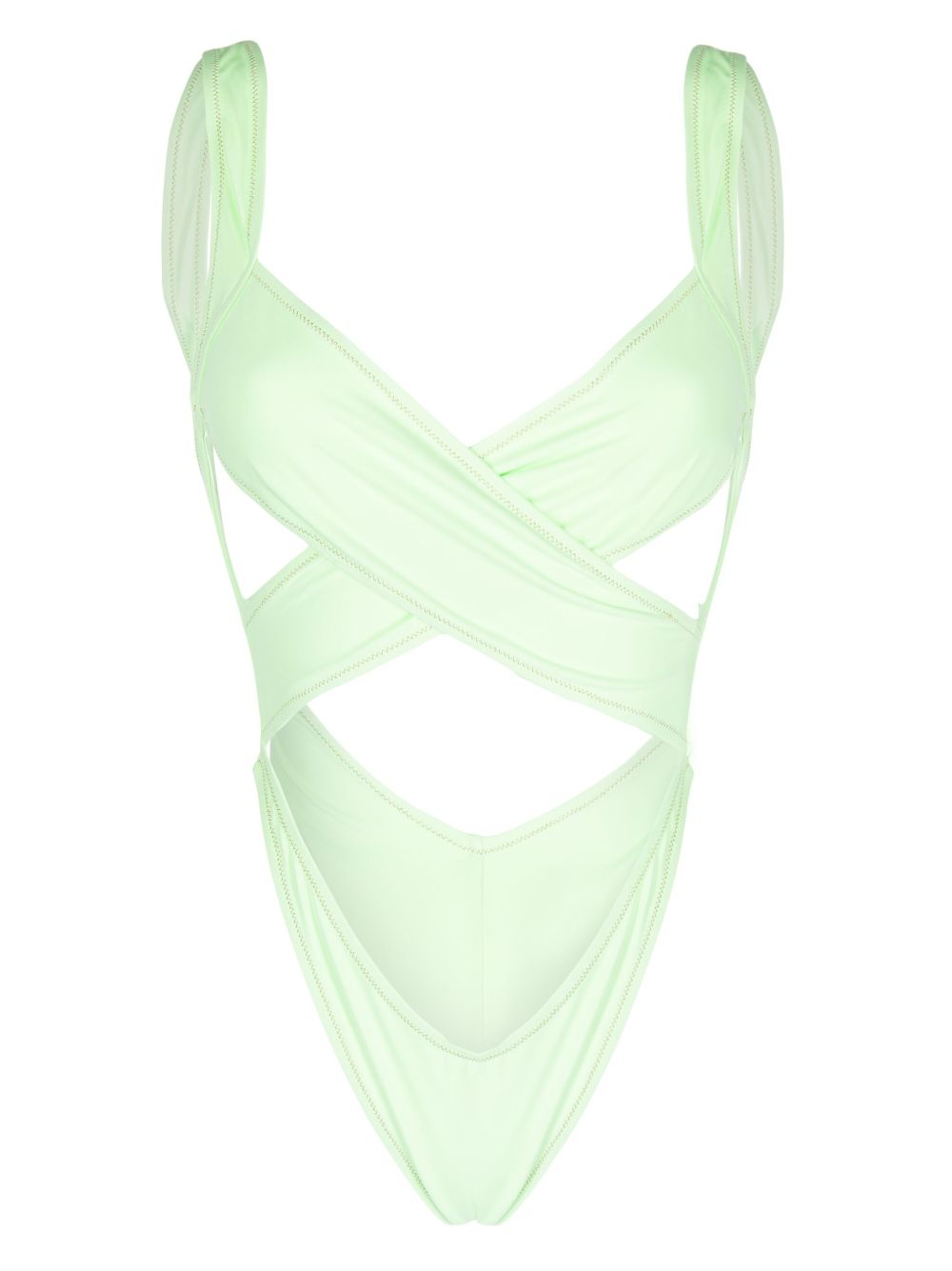 [REINA OLGA] Monokini SS23 EXOTICASOLIDNEONGREEN