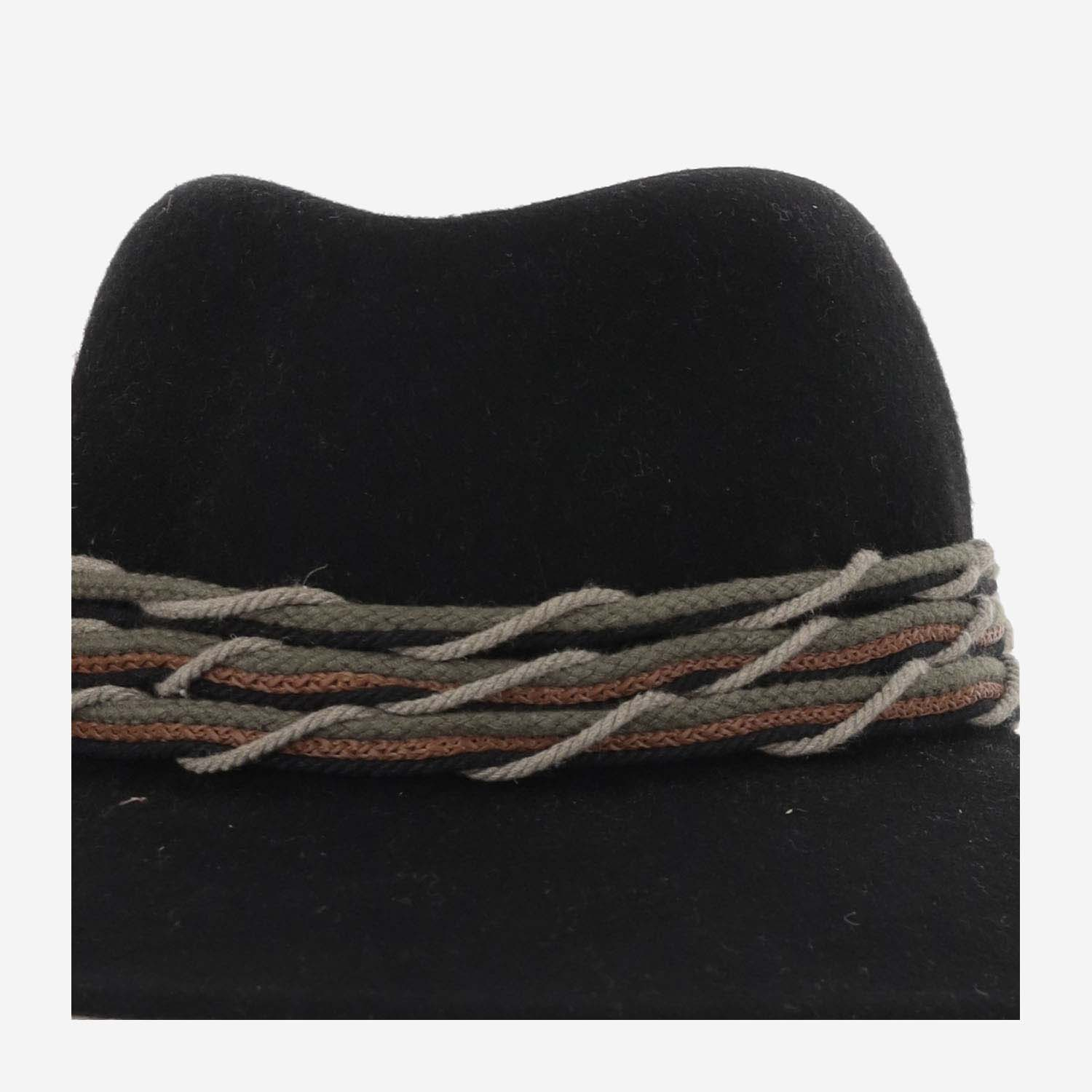 [ALEXIA ALVAREZ DE TOLEDO] Hat FW24 BACKXLHATWITHFEATHERSNRBLACK