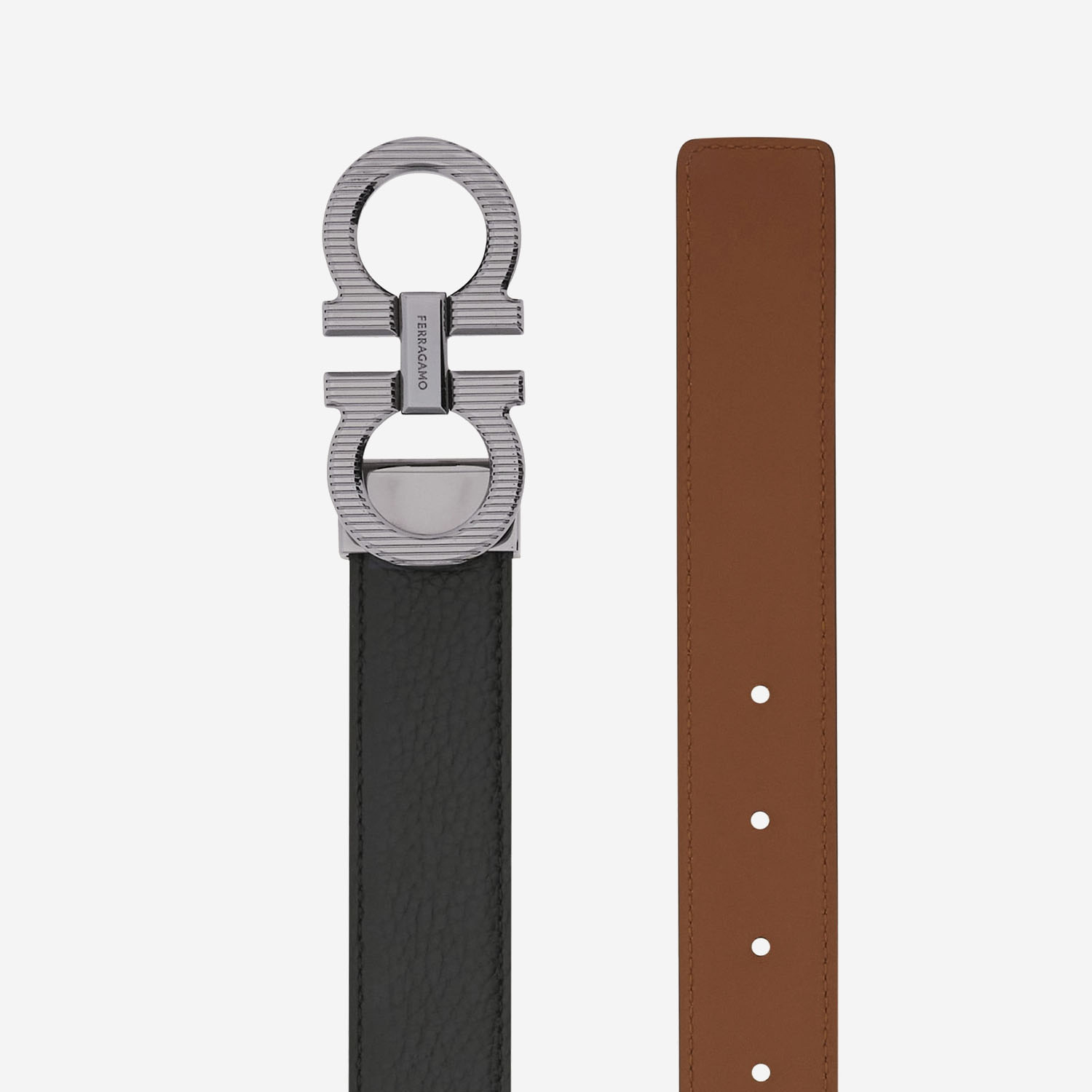 [Salvatore Ferragamo] Belt FW25 670574002NERONEWCOGNAC